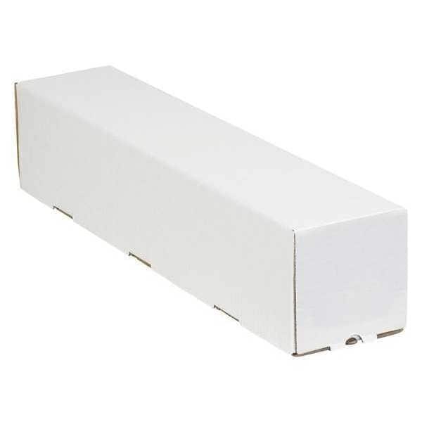 Square Mailing Tubes, 5" x 5" x 25", White, 25/Bundle