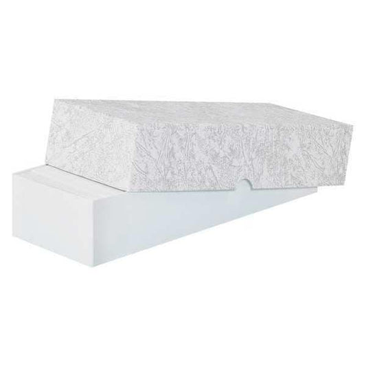 Stationery Set-Up Cartons, 10" x 3 1/2" x 2", Gray Leatherette, 100/Case