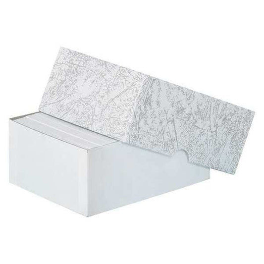 Stationery Set-Up Cartons, 4 3/4" x 3 1/2" x 2", Gray Leatherette, 100/Case