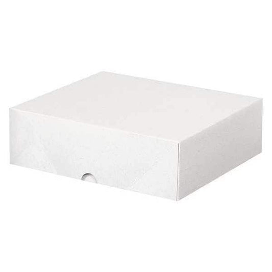 Stationery Folding Cartons, 8 5/8" x 9 1/2" x 3", White, 200/Case