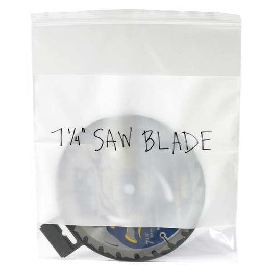 White Block Reclosable Poly Bags, 8" x 10", 6 mil, Clear, 1000 PK