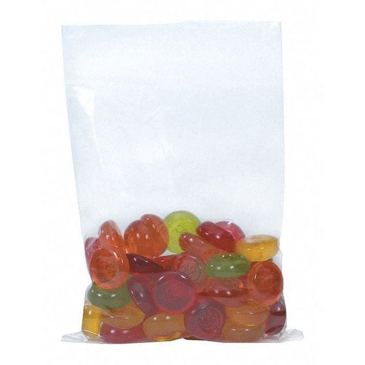 Flat Poly Bags, 3" x 18", 1.5 mil, Clear, 1000 PK