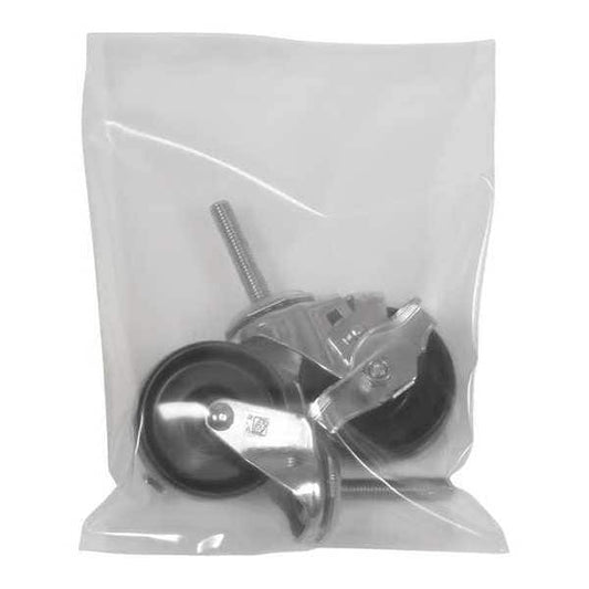 Flat Poly Bags, 10" x 12", 8 mil, Clear, 500 PK