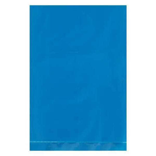 Flat Poly Bags, 4" x 6", 2 mil, Blue, 1000 PK
