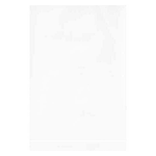 Flat Poly Bags, 4" x 6", 2 mil, White, 1000 PK