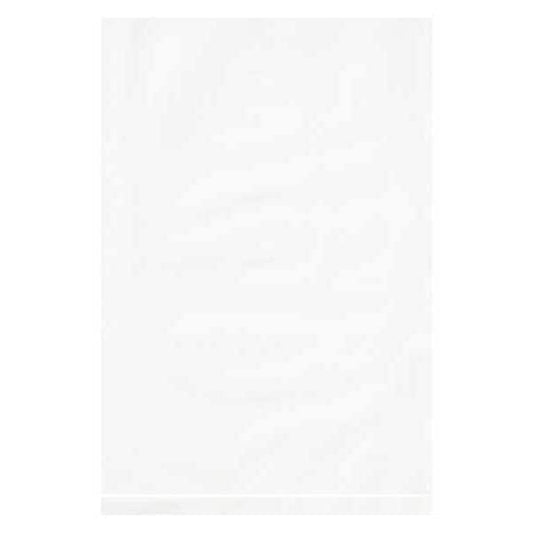 Flat Poly Bags, 6" x 9", 2 mil, White, 1000 PK