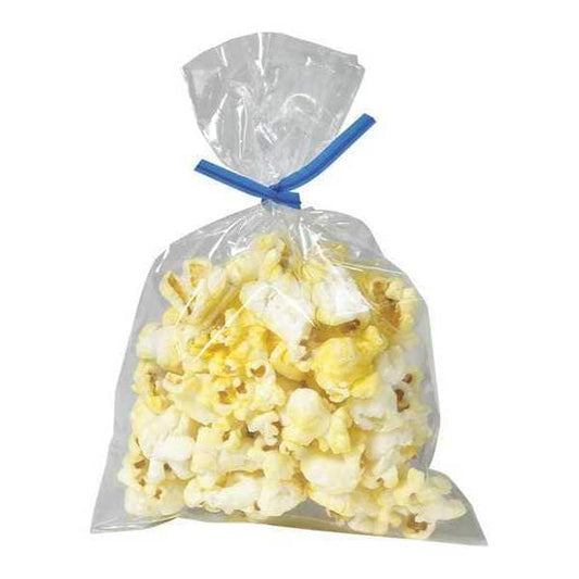 Flat Poly Bags, 7-1/2" x 13", 1.5 mil, Clear, 1000 PK