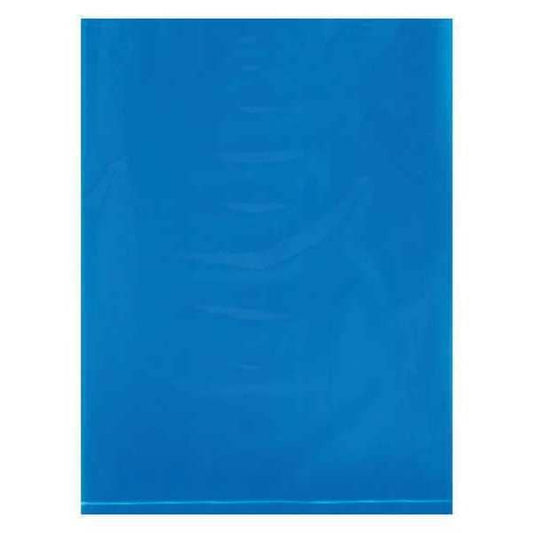 Flat Poly Bags, 9" x 12", 2 mil, Blue, 1000 PK