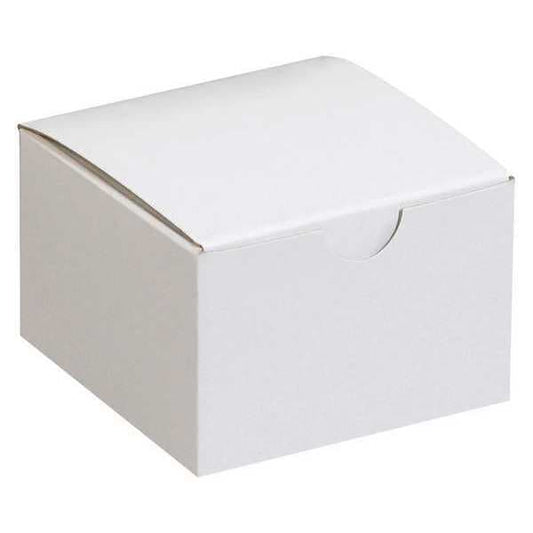 Gift Boxes, 3" x 3" x 2", White, 100/Case