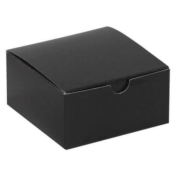Gift Boxes, 4" x 4" x 2", Black Gloss, 100/Case