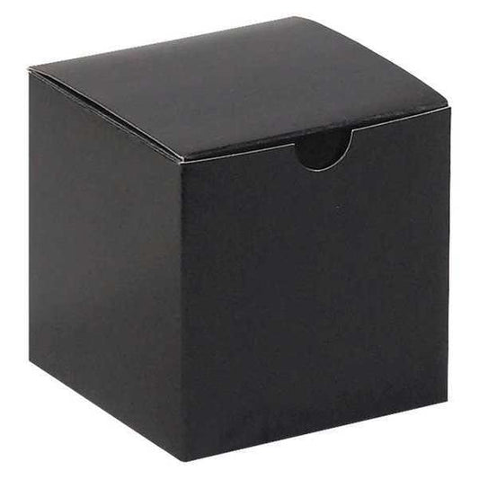 Gift Boxes, 4" x 4" x 4", Black Gloss, 100/Case