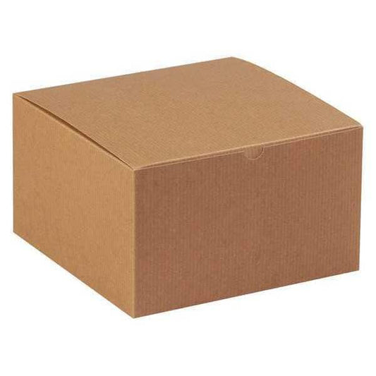 Gift Boxes, 10" x 10" x 6", Kraft, 50/Case