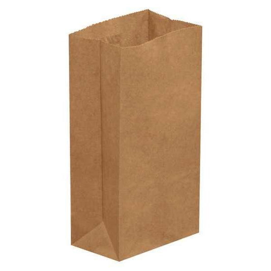 Grocery Bags, 3 1/2" x 2 3/8" x 6 7/8", Kraft, 500/Case
