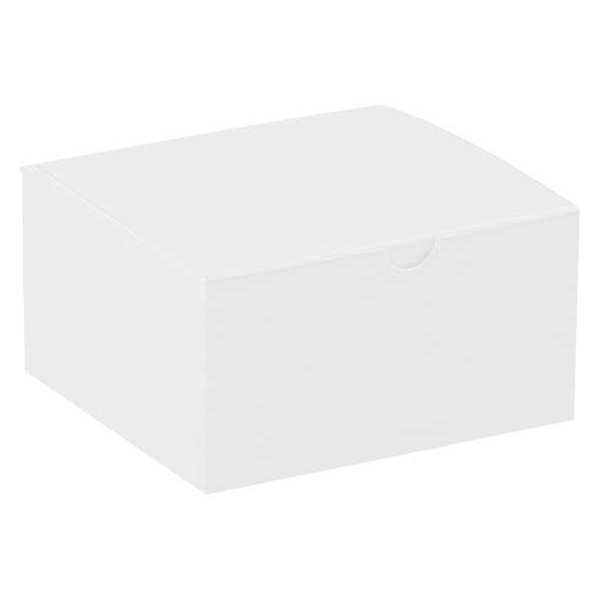 Gift Boxes, 5" x 5" x 3", White, 100/Case