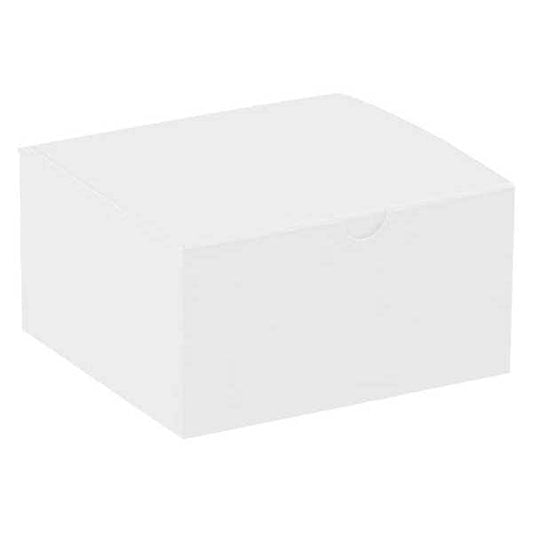 Gift Boxes, 5" x 5" x 3", White, 100/Case
