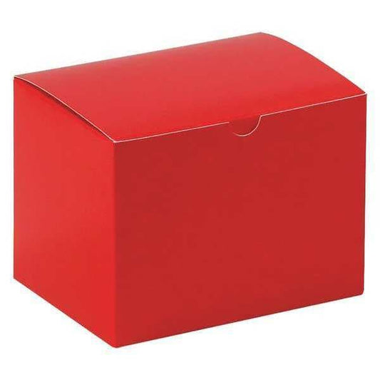 Gift Boxes, 6" x 4 1/2" x 4 1/2", Holiday Red, 100/Case