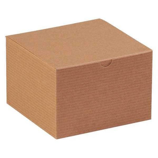 Gift Boxes, 6" x 6" x 4", Kraft, 100/Case