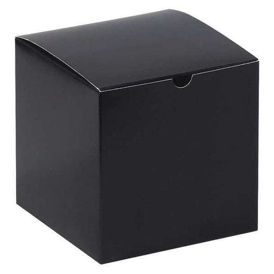 Gift Boxes, 6" x 6" x 6", Black Gloss, 100/Case