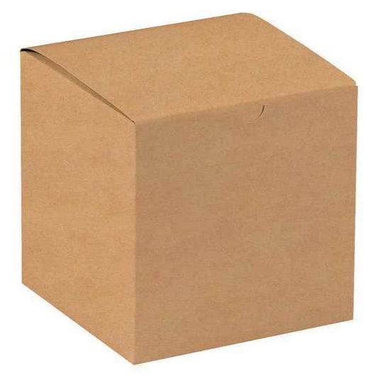 Gift Boxes, 6" x 6" x 6", Kraft, 100/Case