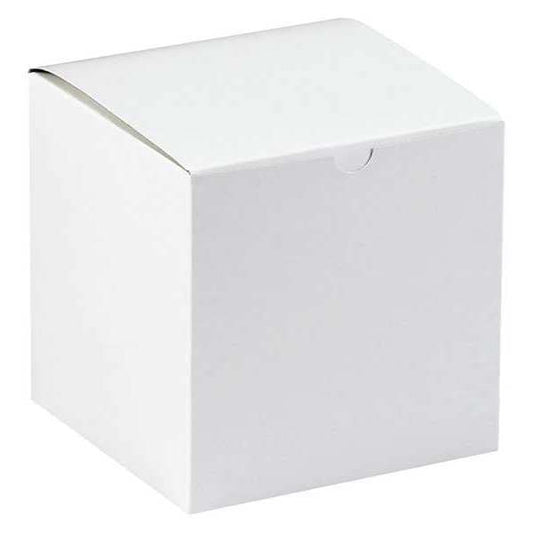 Gift Boxes, 7" x 7" x 7", White, 100/Case