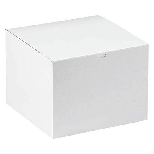 Gift Boxes, 8" x 8" x 6", White, 50/Case