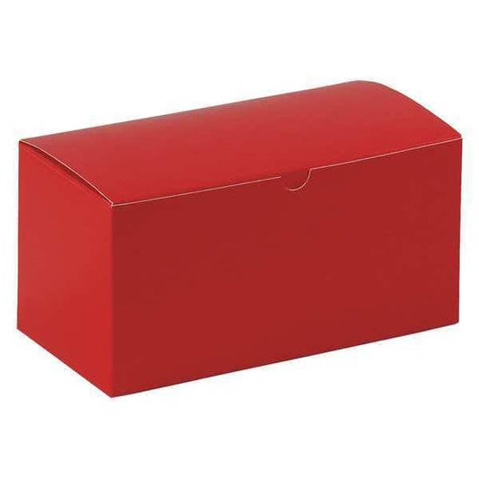 Gift Boxes, 9" x 4 1/2" x 4 1/2", Holiday Red, 100/Case