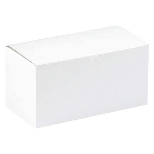 Gift Boxes, 9" x 4 1/2" x 4 1/2", White, 100/Case