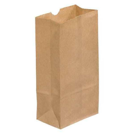 Grocery Bags, 3" x 1 7/8" x 5 7/8", Kraft, 500/Case