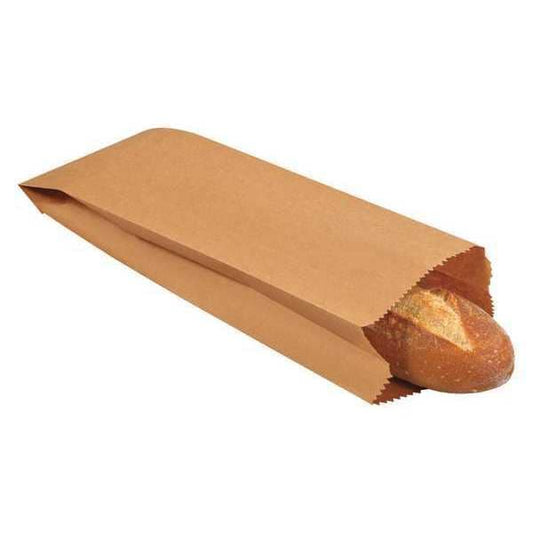 Grocery Bags, 4 1/2" x 2 1/2" x 16", Kraft, 500/Case