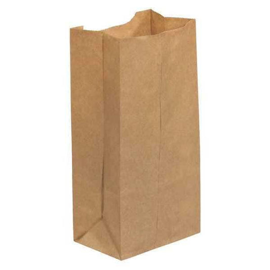Grocery Bags, 4 5/16" x 2 7/16" x 7 7/8", Kraft, 500/Case