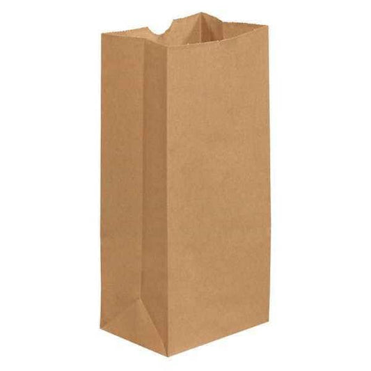 Grocery Bags, 5 1/4" x 3 7/16" x 10 15/16", Kraft, 500/Case