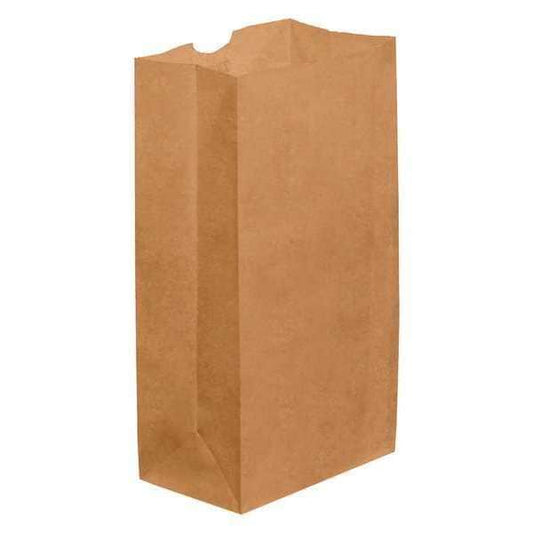 Grocery Bags, 6 1/8" x 4" x 12 3/8", Kraft, 500/Case