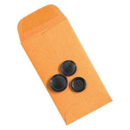Gummed Envelopes, 2 1/4" x 3 1/2", Kraft, 5000/Case