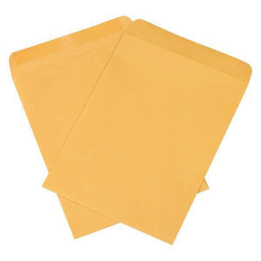Gummed Envelopes, 9" x 12", Kraft, 1000/Case
