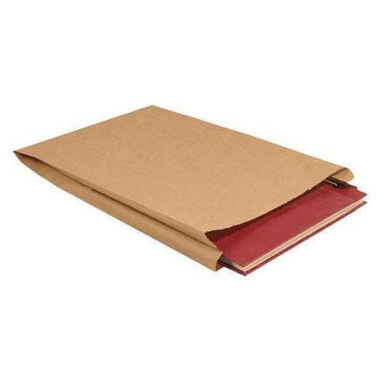 Gusseted Merchandise Bags, 14" x 3" x 21", Kraft, 500/Case