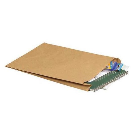 Gusseted Merchandise Bags, 12" x 3" x 18", Kraft, 500/Case