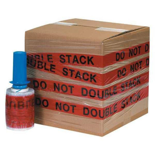 IdentiWrap, Dont Double Stack, PK6, 5" W x 500' L, Red/Black
