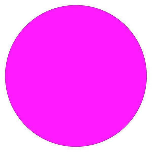 Tape Logic® Inventory Circle Labels, 2", Fluorescent Pink, 500/Roll