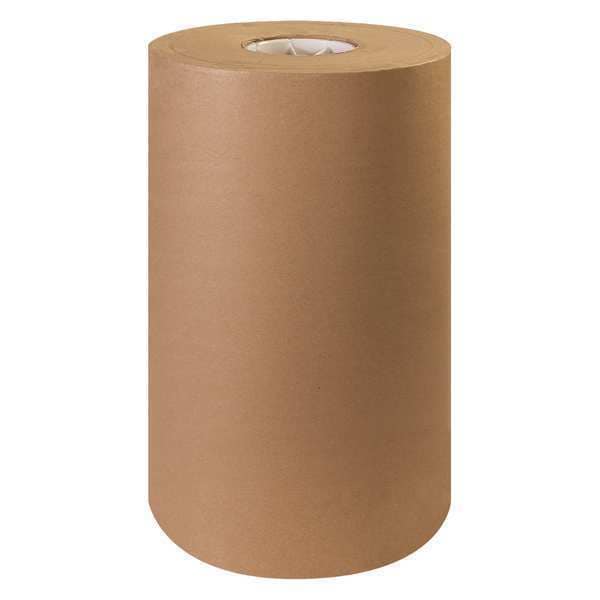 Kraft Paper Roll, 30#, 15" x 1,200', Kraft, 1 Roll