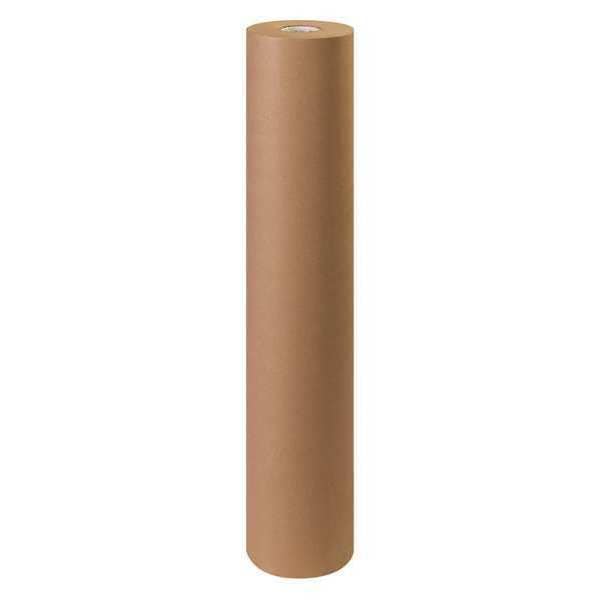 Kraft Paper Roll, 30#, 48" x 1,200', Kraft, 1 Roll