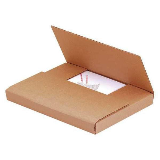 Easy-Fold Mailers, 12" x 10 1/2" x 2", Kraft, 50/Bundle