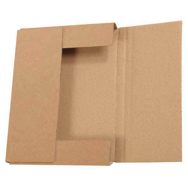 Easy-Fold Mailers, 11 1/8" x 8 5/8" x 1", Kraft, 50/Bundle