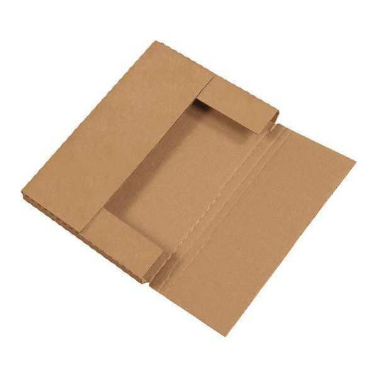 Easy-Fold Mailers, 12 1/8" x 9 1/8" x 1", Kraft, 50/Bundle
