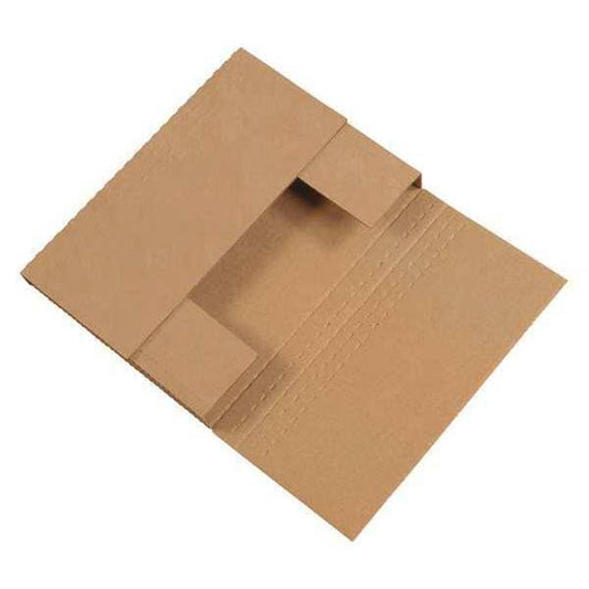 Easy-Fold Mailers, 12 1/8" x 9 1/8" x 2", Kraft, 50/Bundle