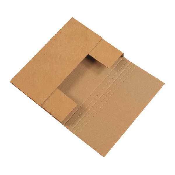 Easy-Fold Mailers, 14 1/4" x 11 1/4" x 2", Kraft, 50/Bundle