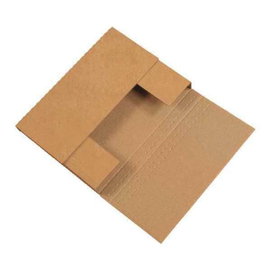 Easy-Fold Mailers, 14 1/4" x 11 1/4" x 2", Kraft, 50/Bundle