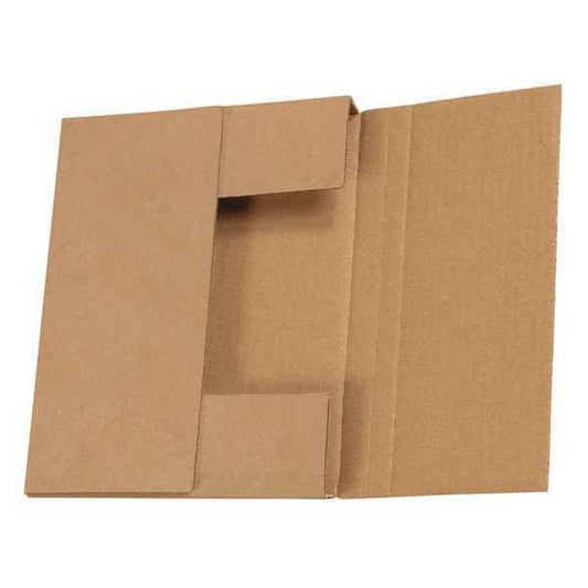 Easy-Fold Mailers, 10 1/4" x 8 1/4" x 1 1/4", Kraft, 50/Bundle