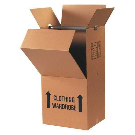 Wardrobe Box Combo Pack, Kraft, 3/Case