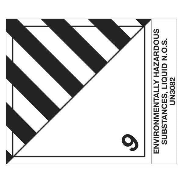 Tape Logic® Labels, "Env Haz Sub, Liquid", 4" x 4 3/4", Black/White, 500/Roll
