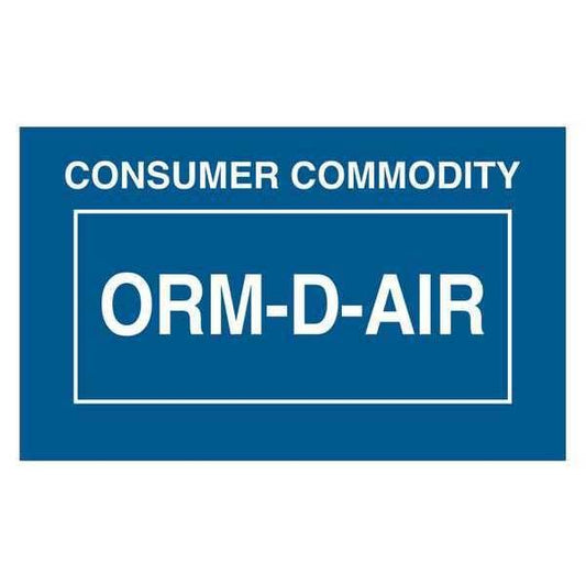 Tape Logic® Labels, "Consumer Commodity ORM-D-AIR", 1 3/8" x 2 1/4", Blue/White, 500/Roll